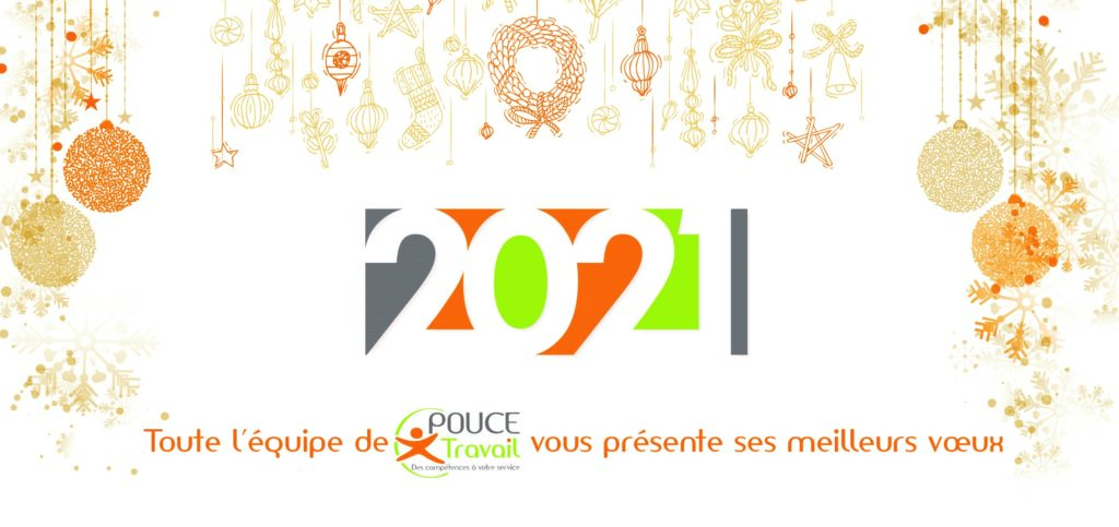 Meilleurs vœux de la part de toute l'équipe - Pouce Travail