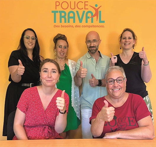 L'équipe de Pouce Travail